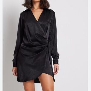 Abercrombie and Fitch Satin Wrap Dress